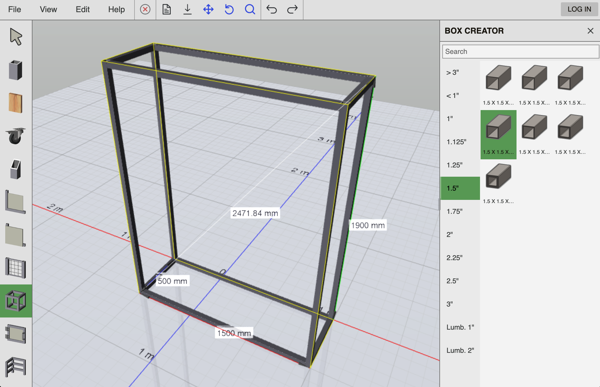 Web CAD UI placeholder